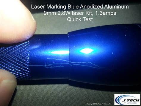 laser settings for anodized aluminum